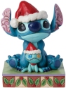 Disney Traditions by Jim Shore 6015007 Santa Stitch with Scrump Figurine