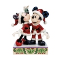 Disney Traditions by Jim Shore 6018709N Mickey and Minnie Mistletoe Figurine