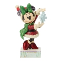 Disney Traditions by Jim Shore 6018710N Minnie with Snowflake Figurine