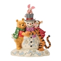 Disney Traditions by Jim Shore 6018716 Pooh and Friends Snowman Figurine