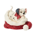 Disney Traditions by Jim Shore 6018719N 101 Dalmatian Santa Hat Figurine