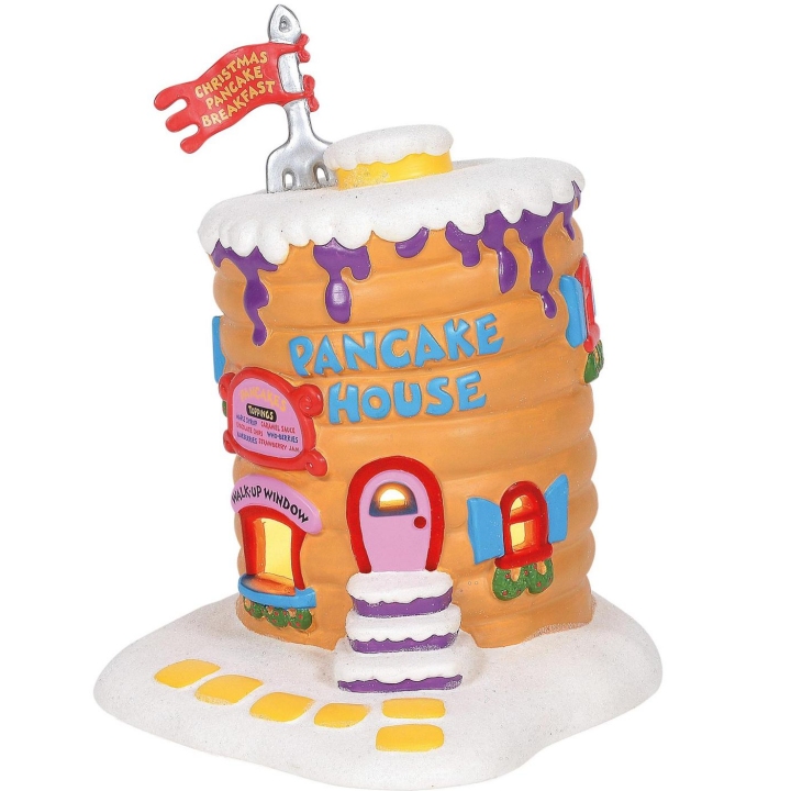 Grinch by Department 56 6001205i Grinch Whoville Pancake House Lighted Building