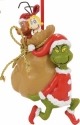 Grinch by Department 56 4057461 Santy Claus Stowaways Ornament
