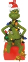 Grinch by Department 56 6000308 Grinch wrapped in Lights Lit Ornament