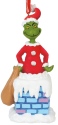 Grinch by Department 56 6000310 Into The Chimney Musical Ornament
