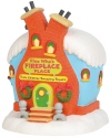 Grinch by Department 56 6003319i Grinch Flue Whos Fireplace Place Lighted Building