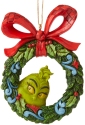 Grinch by Department 56 6006571 Grinch Peeking Through Wreath Ornament