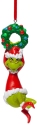 Grinch by Department 56 6006799 Grinch Hanging On Wreath Ornament