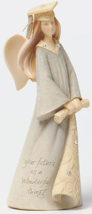 Foundations 4032461 Graduation Girl - Mini Angel Figurine