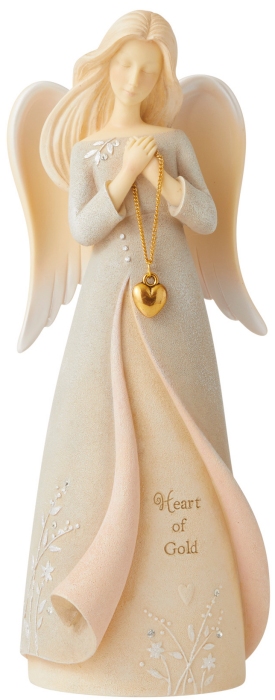 Foundations 6006499 Heart of Gold Angel Figurine