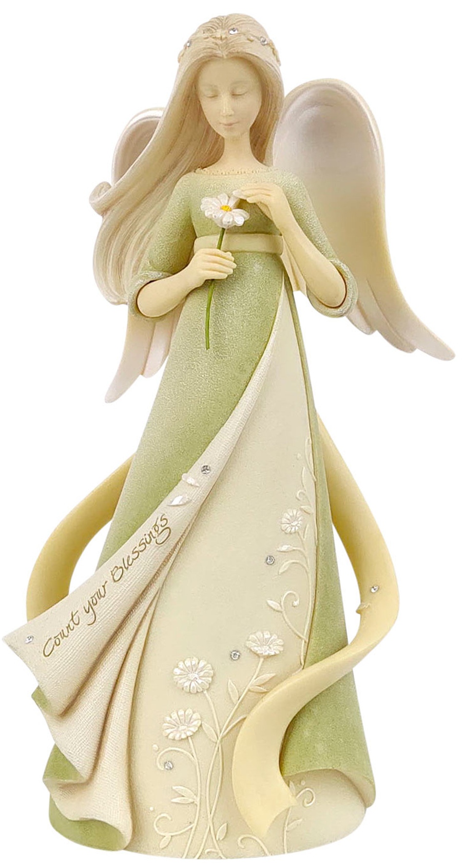 Foundations 6007525 Count Your Blessings Angel Figurine