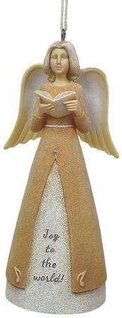 Foundations 6011552 Joy To The World Angel Ornament