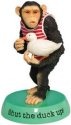 Going Ape 13854 Shut The Duck Up Chimpanzee Chimp Figurine