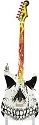 Guitar Mania 12062 Flaming Skull Figurine