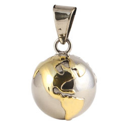 Chiming Spheres 20EGTH Small Pendant with Brass Earth