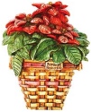 Harmony Kingdom HGXLG6 Harmony Kingdom Longaberger Poinsettia Basket RARE