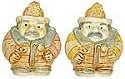 Harmony Kingdom SPFI Fireman Firemen Salt and Pepper Shakers