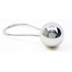 Chiming Spheres 1RT Elongated Rattle in Silver