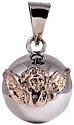 Chiming Spheres 20ACH Small Pendant with Brass Angel