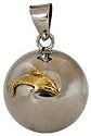 Chiming Spheres 20DLGTH Small Pendant with Brass Dolphins