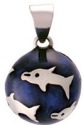 Chiming Spheres 20DLRH Dolphin Pendant blue