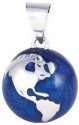 Chiming Spheres 20ERH Blue Resin Earth Pendant