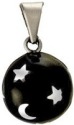 Chiming Spheres 20MSRH Moons and Stars black Pendant