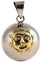 Chiming Spheres 25SMCH Large Pendant with Brass Sun and Moon