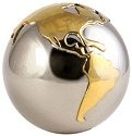 Chiming Spheres 40EGT Handheld Sphere Silver and Brass Earth