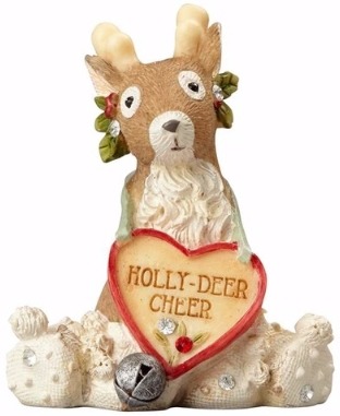 Heart of Christmas 4058275 Reindeer with Holly