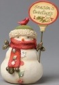 Heart of Christmas 4034466 Snowman with Cardinal