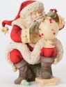 Heart of Christmas 4038657 Santa with Spinning Top