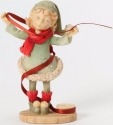 Heart of Christmas 4038663 Elf with Roll of R