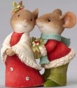 Heart of Christmas 4052779 Mouse Couple w HOLLY