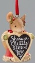 Heart of Christmas 4052795 Mouse with Sign