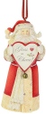 Heart of Christmas 6003913 Santa Ornament Glass of Che