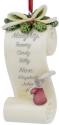 Heart of Christmas 6006528 Scroll Ornament
