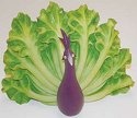 Home Grown 4014392 Eggplant Peacock Figurine