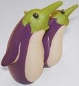 Home Grown 4014404 Eggplant Penguin Figurine