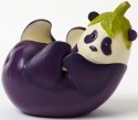 Home Grown 4043779 Eggplant Panda Figurine