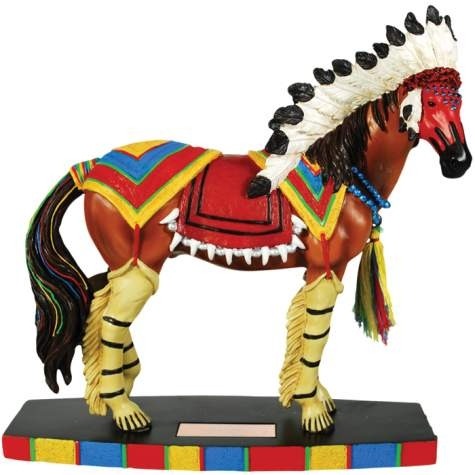 Horse of a Different Color 20320 Pawnee Warrior Figurine