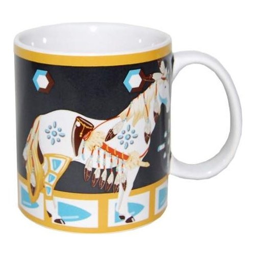 Special Sale 20591 Horse of a Different Color 20591 Many Feathers Horse Mug 14oz