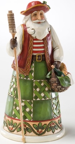 Jim Shore Natale.Jim Shore 4022915 Greetings From Babbo Natale Figurine Italian Santa