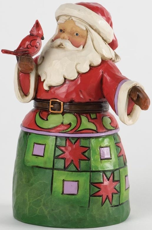 jim shore santa cardinal
