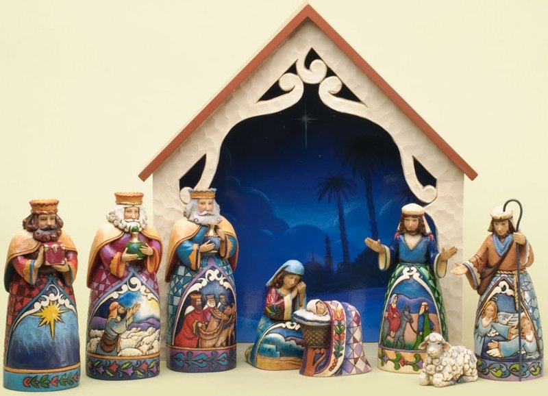 Jim Shore 4034382 Set 9 Mini Nativity Figurines