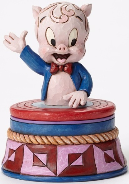 Jim Shore Looney Tunes 4053085 Porky Pig Treasure Box