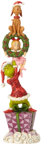 Jim Shore Dr Seuss 6002066 Stacked Grinch Characters Figurine