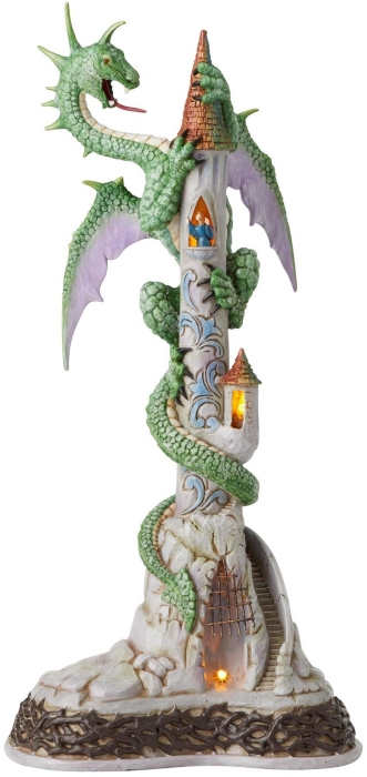 Jim Shore 6003637 Limited Edition Lighted Dragon Statue - No Free Ship