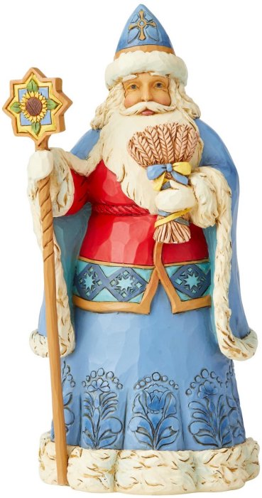 Jim Shore 6004236 Ukraine Santa Figurine
