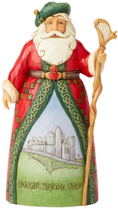 Jim Shore 6004237 Irish Santa Figurine